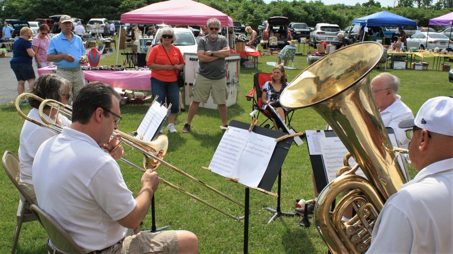 Brass ensemble sharing special music