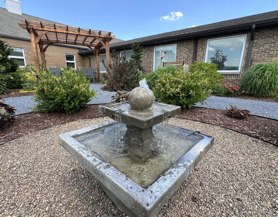 Fountain in the prayer garden